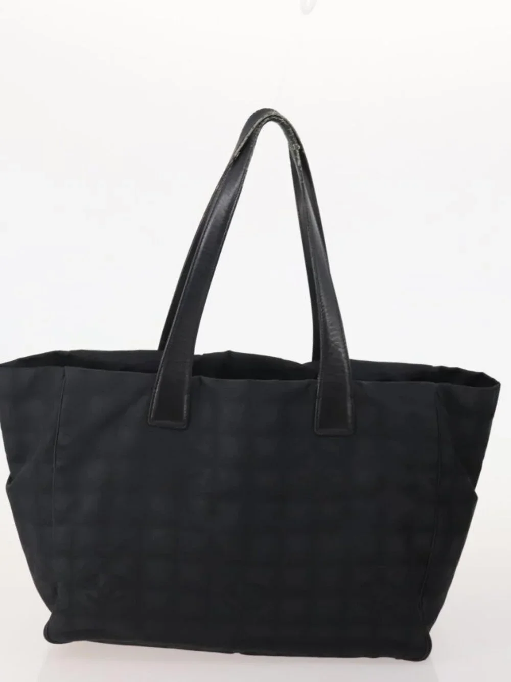 CHANEL New Travel Line Tote Bag Canvas 5 Set Black Gray Pink CC Auth ti3986